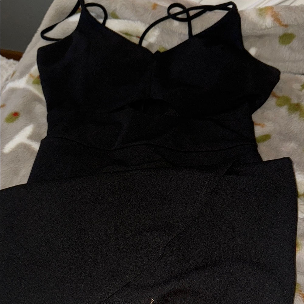 Emerald Sundae Black Mini Dress
